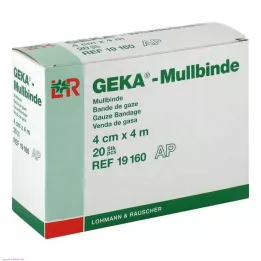 MULLBINDEN GEKA 4 cm x 4 m, 20 piezas