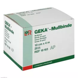 MULLBINDEN GEKA 10 cm x 4 m, 20 uds
