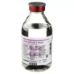 NATRIUMHYDROGENCARBONAT B.Braun 8,4% vidrio, 250 ml