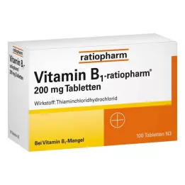VITAMIN B1-RATIOPHARM Comprimidos de 200 mg, 100 uds