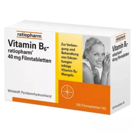 VITAMIN B6-RATIOPHARM Comprimidos recubiertos con película de 40 mg, 100 uds