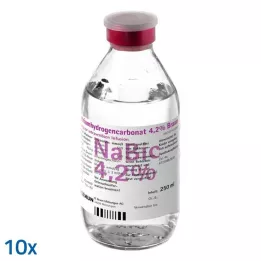 NATRIUMHYDROGENCARBONAT Solución de infusión de 4.2%, 10x250 ml