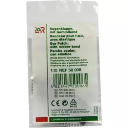 Flap de ojo negro rígido, 1 pz