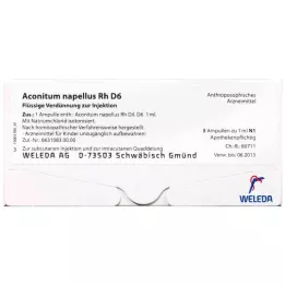ACONITUM NAPELLUS RH D 20 ampolas, 8x1 ml