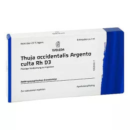 THUJA OCCIDENTALIS ARGENTO Cultación D 3 ampolas, 8x1 ml
