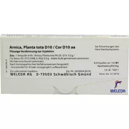 ARNICA PLANTA Tota D 10/Cor D 10 AA AA Ampoules, 8x1 ml