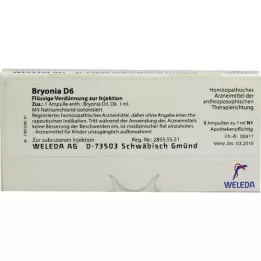 BRYONIA D 6 ampolas, 8x1 ml