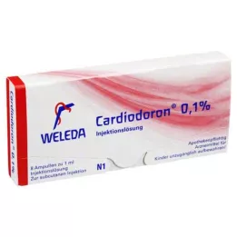 CARDIODORON Solución inyectable al 0,1%, 8X1 ml