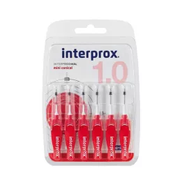 INTERPROX Minicónico rojo Interdentalb.Blis., 6 uds