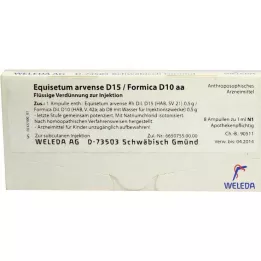 EQUISETUM ARVENSE Ampollas D 15/Formica D 10 aa, 8X1 ml
