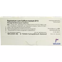 EQUISETUM CUM Sulfure Tostum d 15 ampolas, 8x1 ml