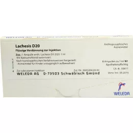 LACHESIS D 20 ampollas, 8X1ml
