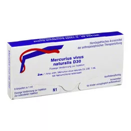 MERCURIUS VIVUS NATURALIS D 30 ampolas, 8x1 ml