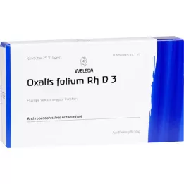 OXALIS FOLIUM RH D 3 ampolas, 8x1 ml