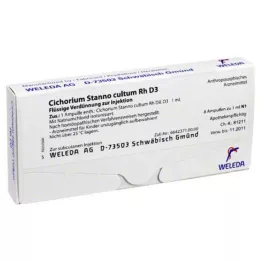 CICHORIUM STANNO Cultum Rh D 3 ampollas, 8X1 ml