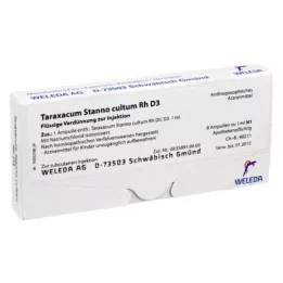 TARAXACUM STANNO cultum RH D 3 ampollas, 8X1 ml