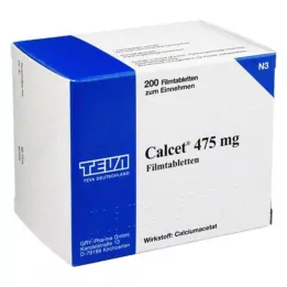 CALCET Comprimidos recubiertos con película de 475 mg, 200 uds