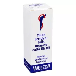 THUJA OCCIDENTALIS ARGENTO Cultera RH D 3 Dilución, 20 ml