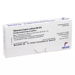 TABACUM CUPRO Cultum RH D 3 ampolas, 8x1 ml