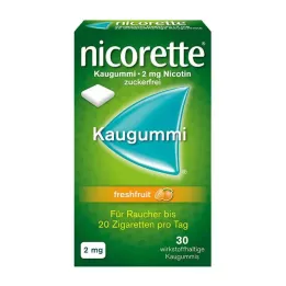 NICORETTE 2 mg de chicle de fruta fresca, 30 pz