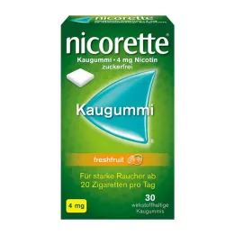 NICORETTE Chicle de fruta fresca de 4 mg, 30 uds