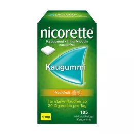NICORETTE 4 mg Freshfruit Kaugummi, 105 pz