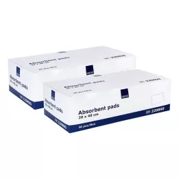 Compresas de succión 20x40 cm sin obscripción de 400 g / m, 2x50 pz