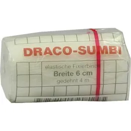 Vendaje de fijación Dracosumbi 6 cm x 4 m blanco, 1 pieza