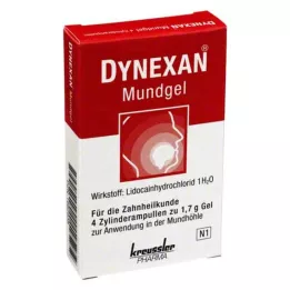 DYNEXAN Ampollas cilíndricas de gel bucal, 4 x 1,7 g