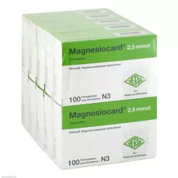 MAGNESIOCARD Comprimidos recubiertos con película de 2,5 mmol, 10X100 uds