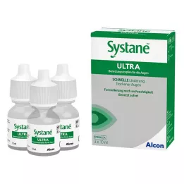SYSTANE ULTRA Gotas lubricantes para los ojos, 3X10 ml
