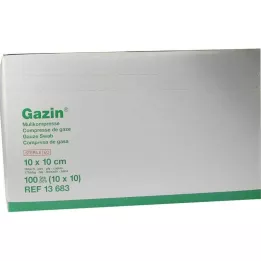 GAZIN Gasa comp. 10x10 cm estéril 16 capas, 10X10 uds