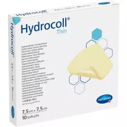 HYDROCOLL Asociación de heridas delgadas 7.5x7.5 cm, 10 pz