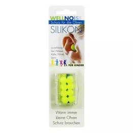 WELLNOISE Tapones para los oídos para niños, blíster, 4X2 uds
