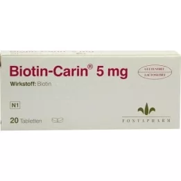 BIOTIN-CARIN 5 mg tabletas, 20 pz