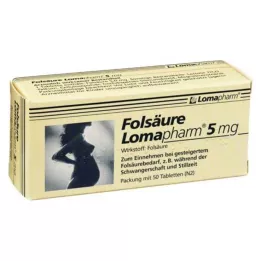 FOLSÄURE LOMAPHARM Comprimidos de 5 mg, 50 uds