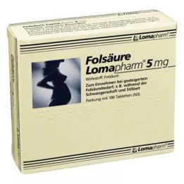 FOLSÄURE LOMAPHARM Comprimidos de 5 mg, 100 uds