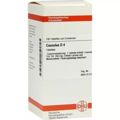Cocculus D 4, 200 pz Cocculus D 4, 200 pz