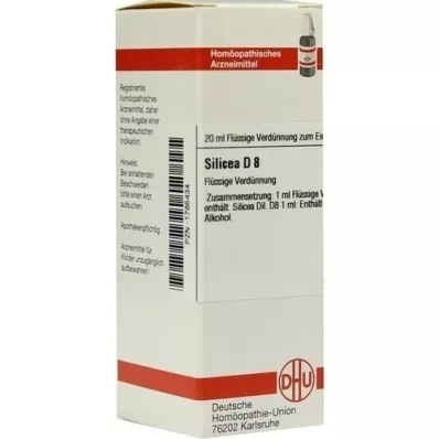 SILICEA Dilución D 8, 20 ml SILICEA Dilución D 8, 20 ml