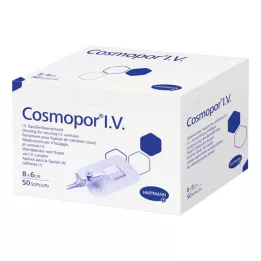 COSMOPOR I.V. Cherülenfixierverband 6x8 cm, 50 pz