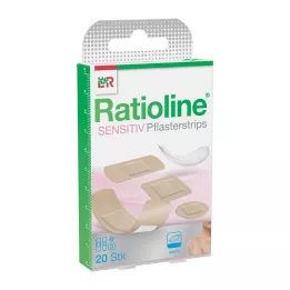 RATIOLINE Tiras de yeso sensibles en 4 tamaños, 20 piezas