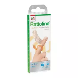 RATIOLINE Asociación de dedo elástico 2x12 cm, 10 horas