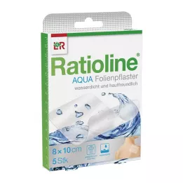 RATIOLINE Yeso para ducha Aqua 8x10 cm, 5 uds
