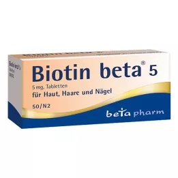 BIOTIN BETA 5 tabletas, 50 uds