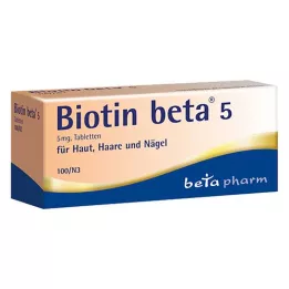 BIOTIN BETA 5 tabletas, 100 uds