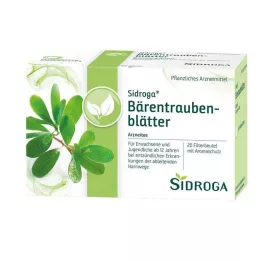 SIDROGA Bolsas de filtro para té de hojas de gayuba, 20 x 2,0 g