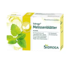 SIDROGA Bolsas de filtro para té de hojas de melisa, 20 x 1,5 g