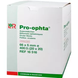 PRO-OPHTA Hisopos oculares estériles, 400 uds