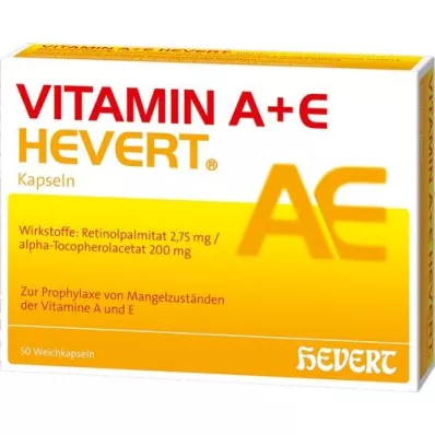 Vitamina A + E Hevert, 50 pz