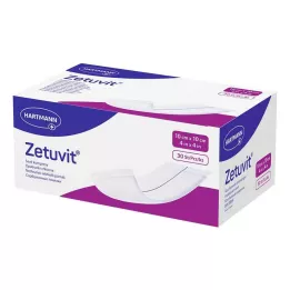 ZETUVIT Compresas absorbentes no estériles 10x10 cm, 30 uds